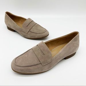NATURALIZER Karma Suede Leather Penny Loafer Size 8.5M